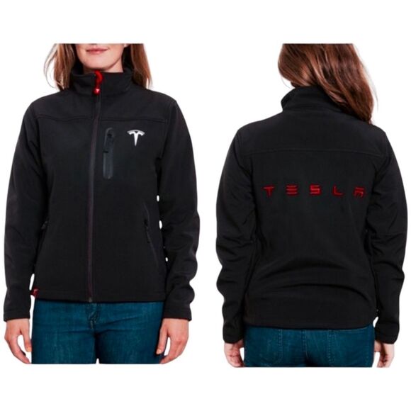 Tesla Exclusive Owner Black Softshell Jacket Size XS - Picture 1 of 11